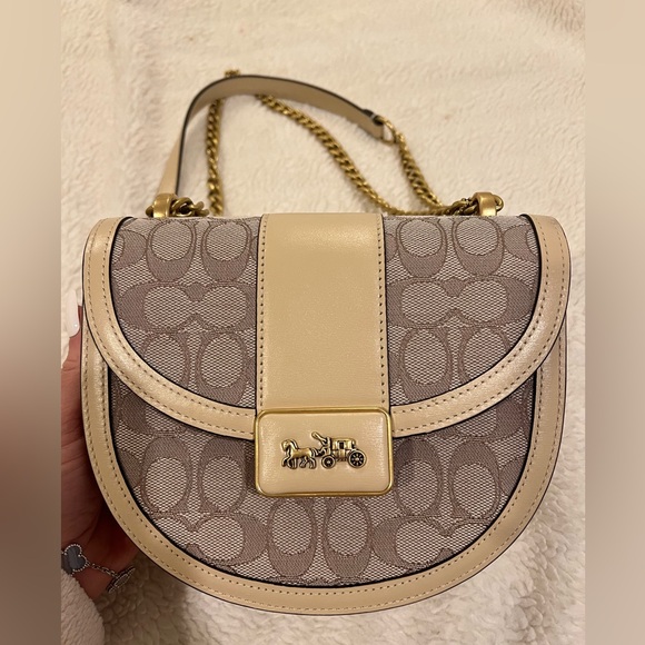 Coach Alie Saddle Bag Stone Ivory - Picture 2 of 7